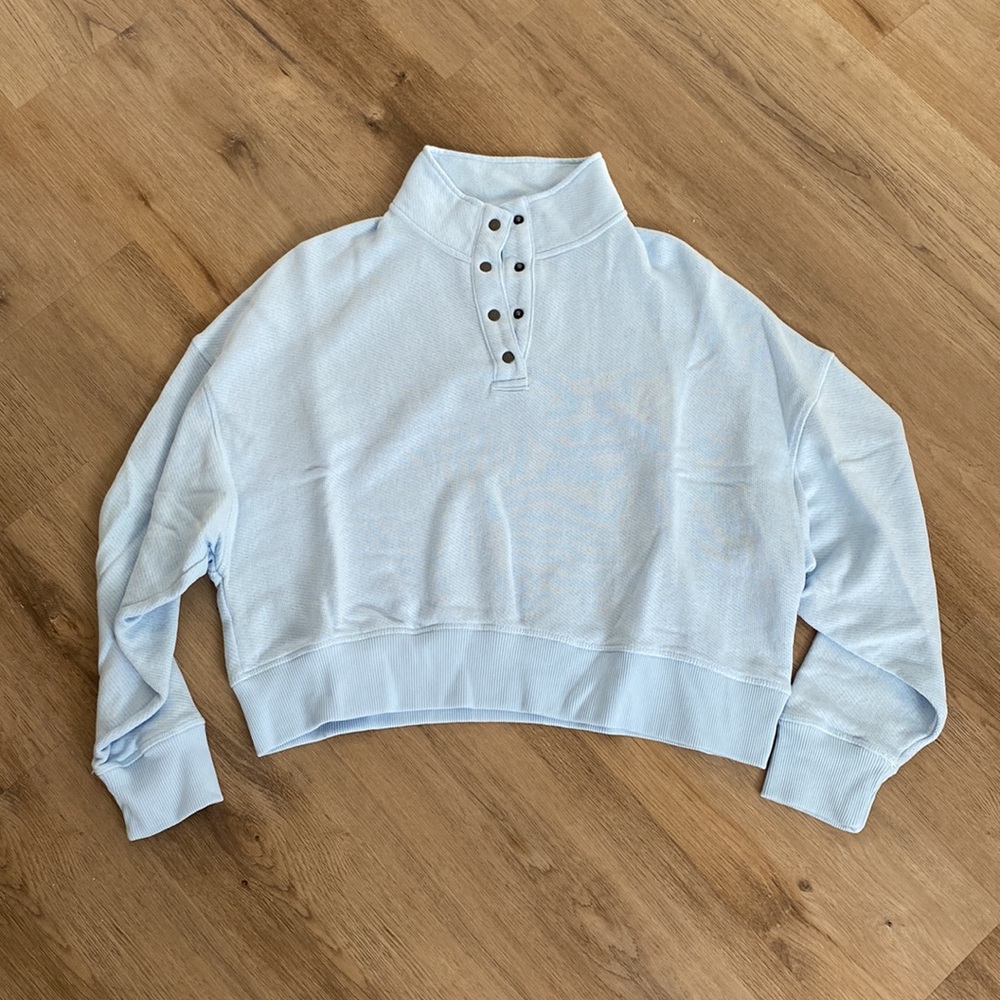 American Eagle 1/4 Snap Sweater - Picture 8 of 10